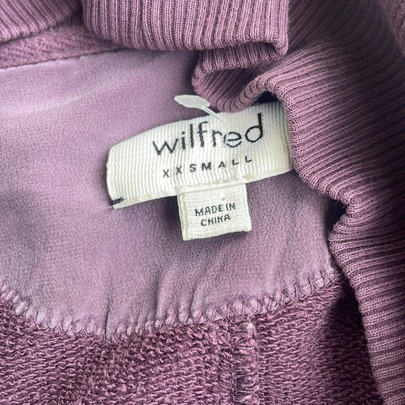 Wilfred Diderot Oversized Cocoon  Purple Drape Sweater - Picture 3 of 6